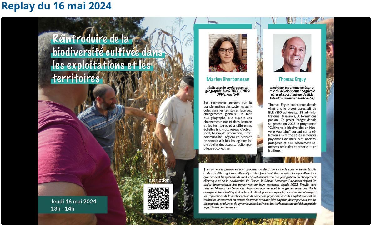 replay webinaire biosena