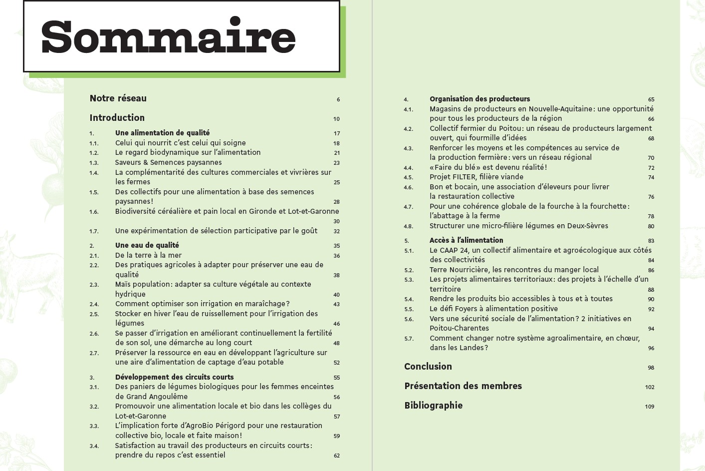 Sommaire capture décran